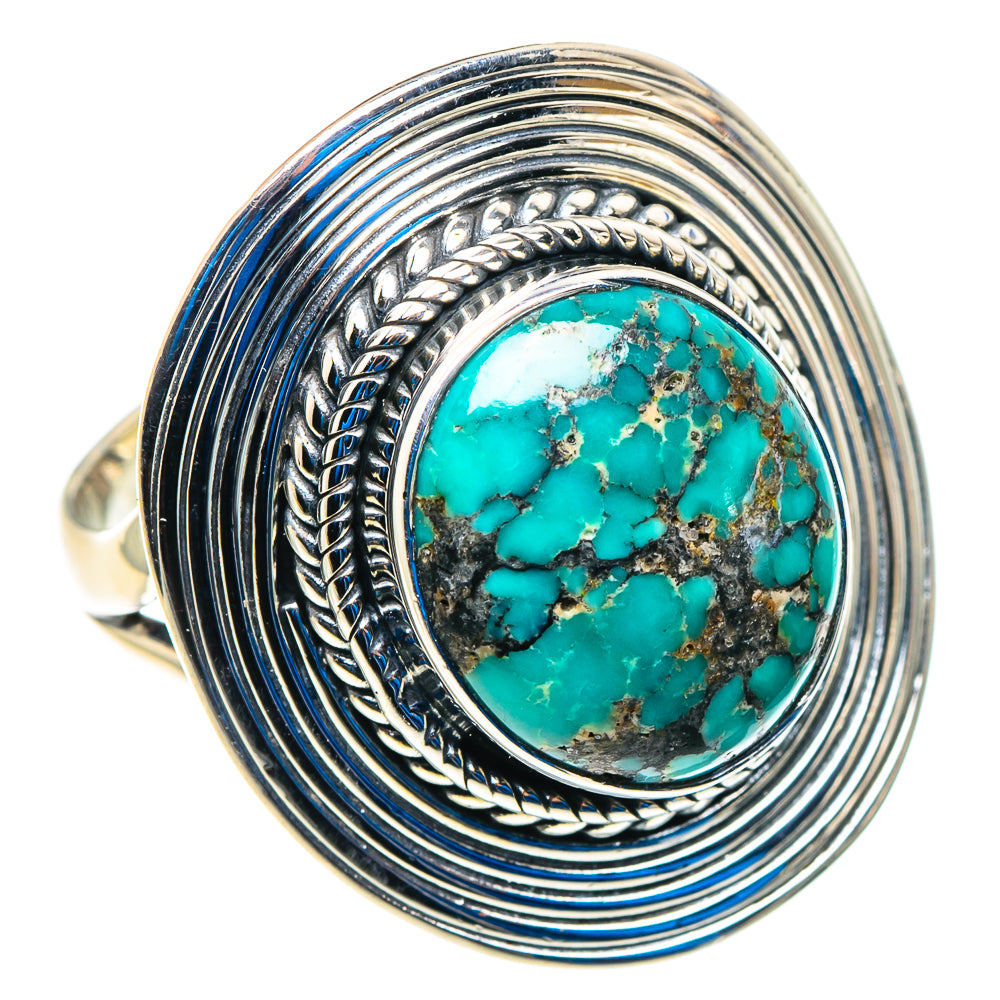 Tibetan Turquoise Rings handcrafted by Ana Silver Co - RING92860