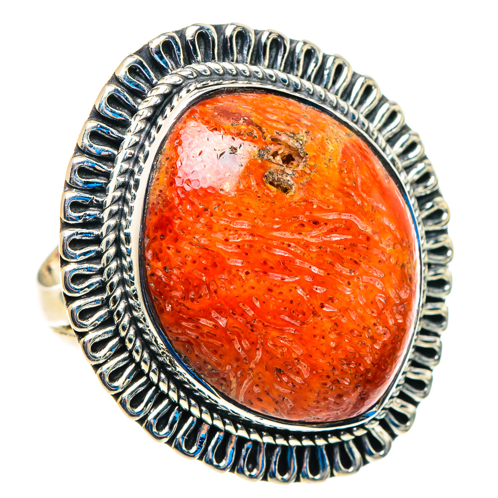 Sponge Coral Rings handcrafted by Ana Silver Co - RING92875