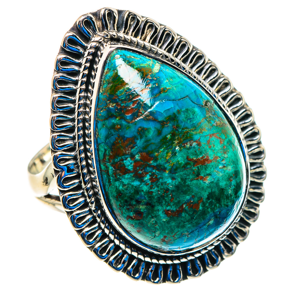 Chrysocolla Rings handcrafted by Ana Silver Co - RING92889