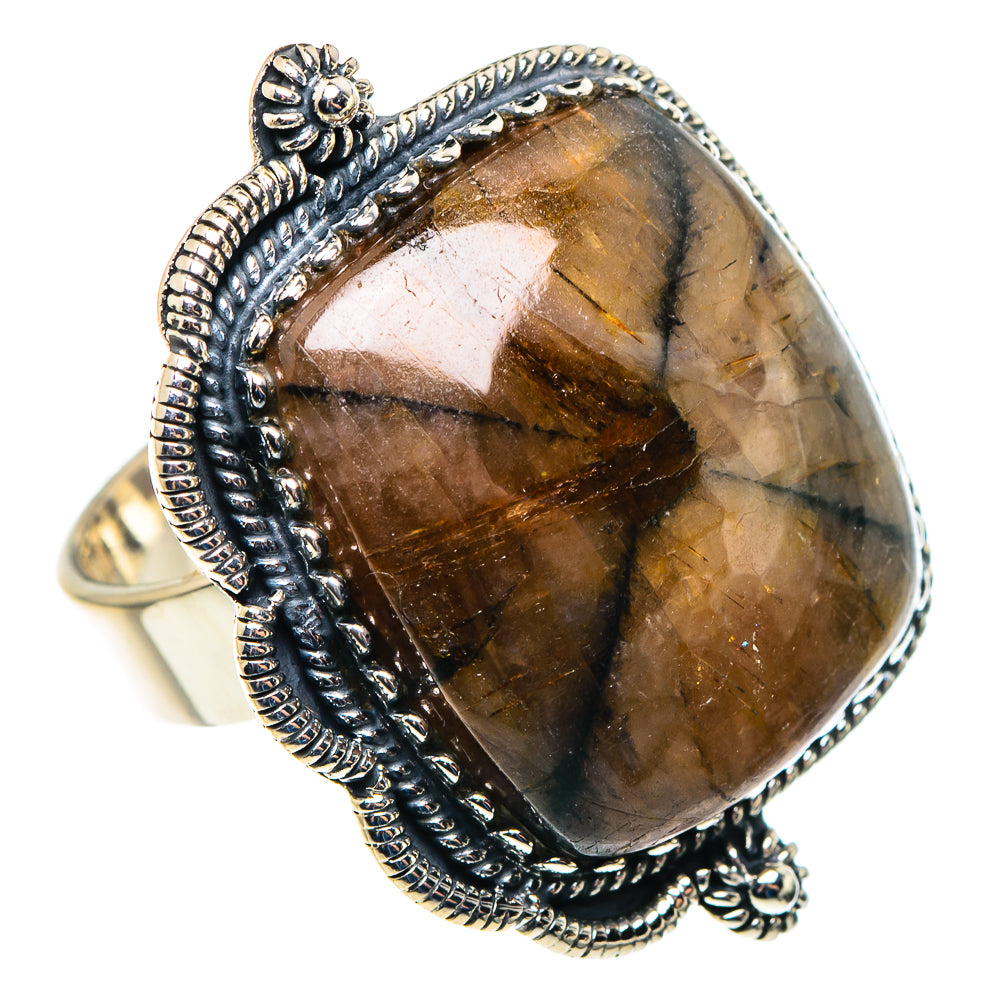 Chiastolite Rings handcrafted by Ana Silver Co - RING92902