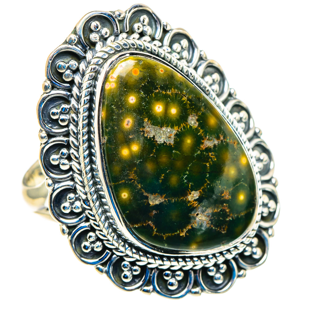 Ocean Jasper Rings handcrafted by Ana Silver Co - RING92931 - Photo 2