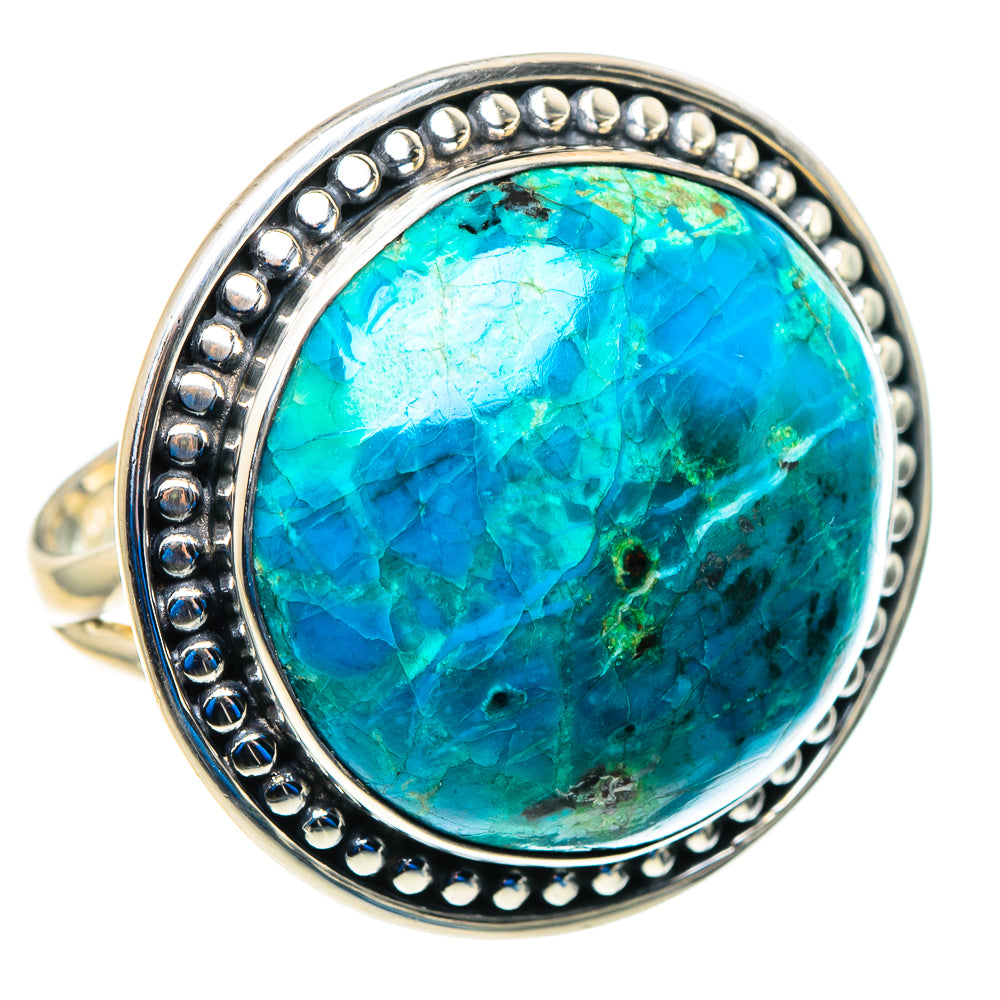 Chrysocolla Rings handcrafted by Ana Silver Co - RING92949