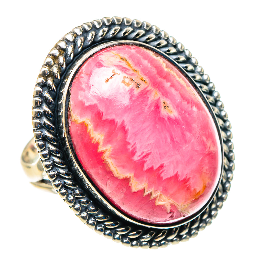 Rhodochrosite Rings handcrafted by Ana Silver Co - RING92977