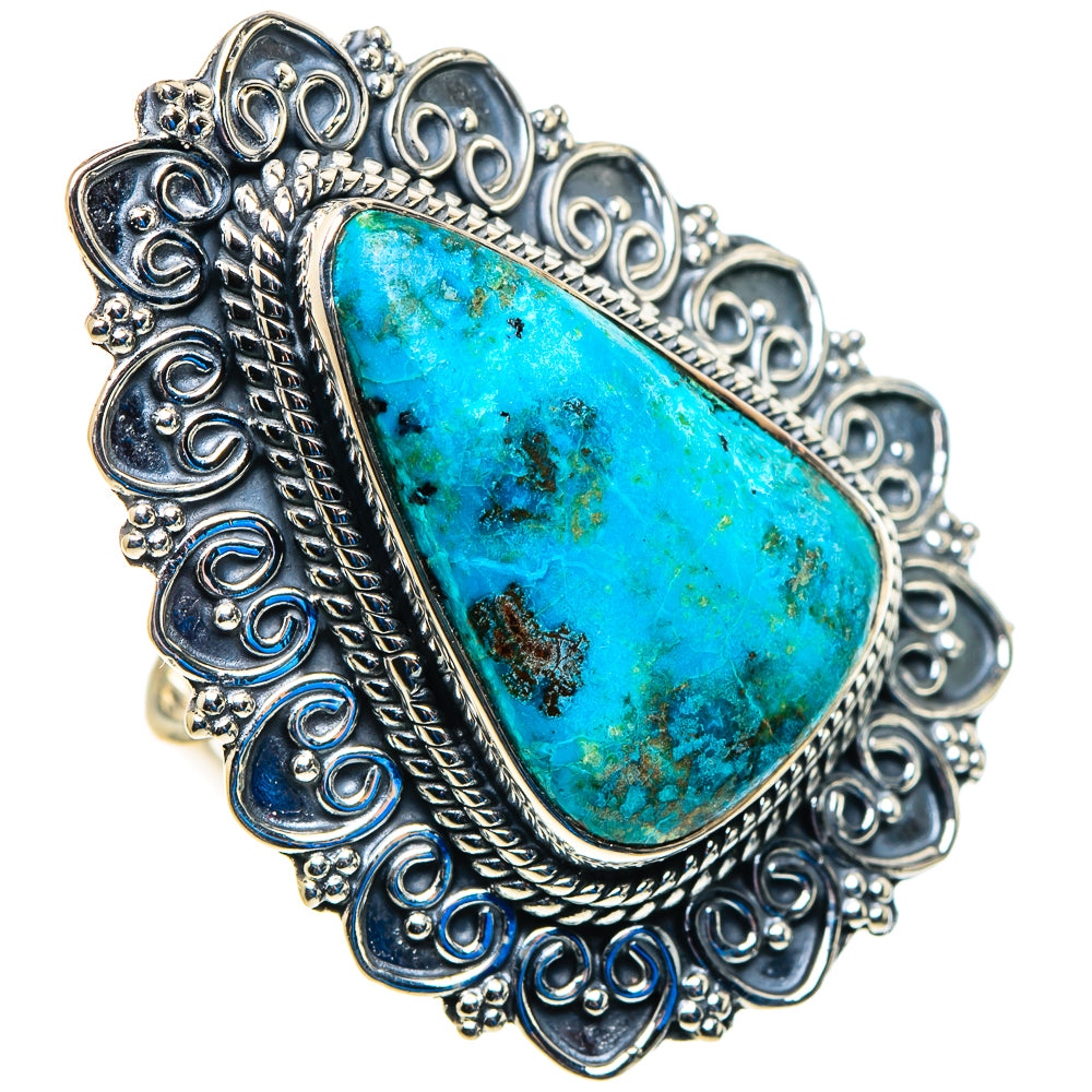 Chrysocolla Rings handcrafted by Ana Silver Co - RING92985