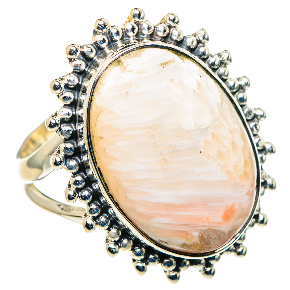 Scolecite Rings handcrafted by Ana Silver Co - RING93009