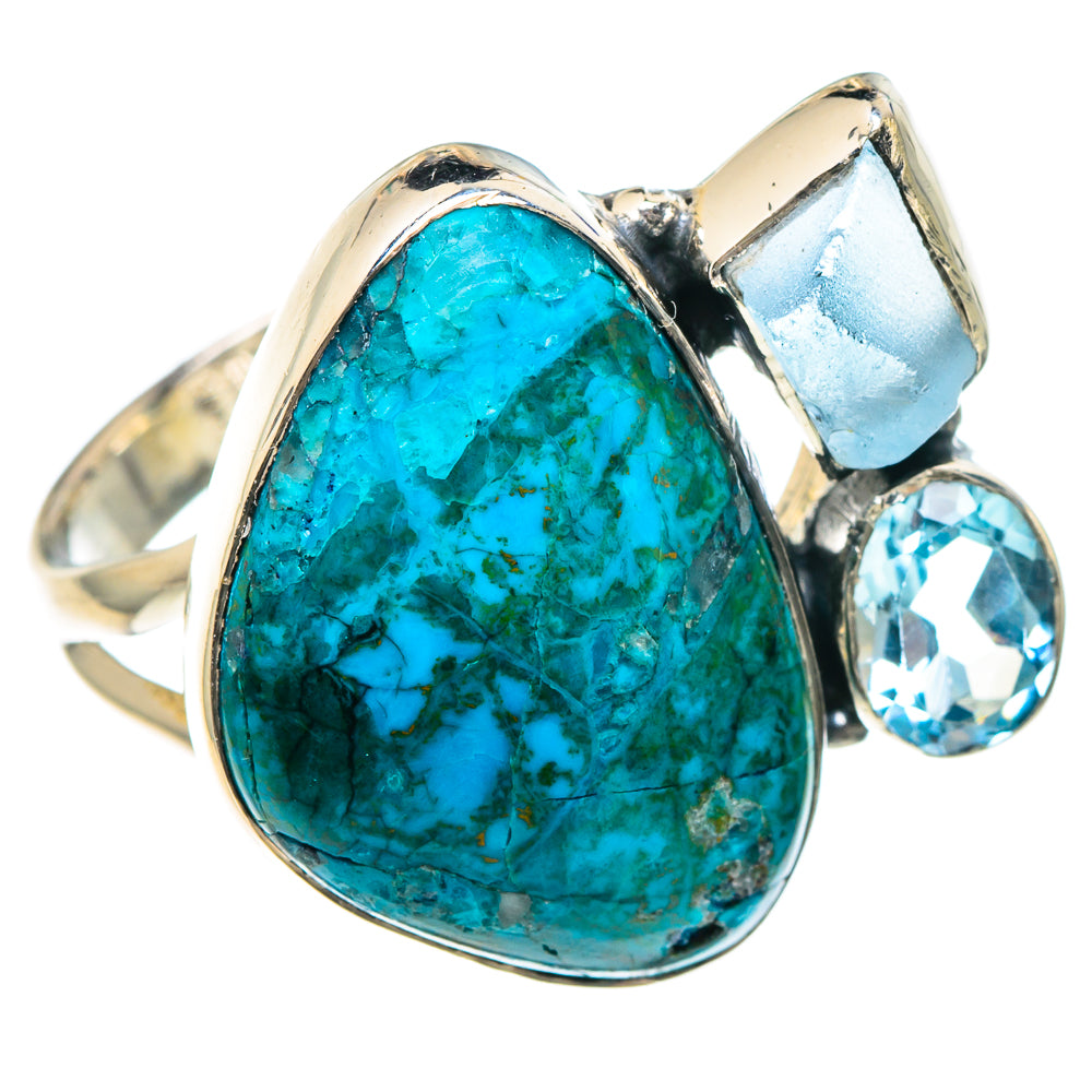 Chrysocolla Rings handcrafted by Ana Silver Co - RING93048