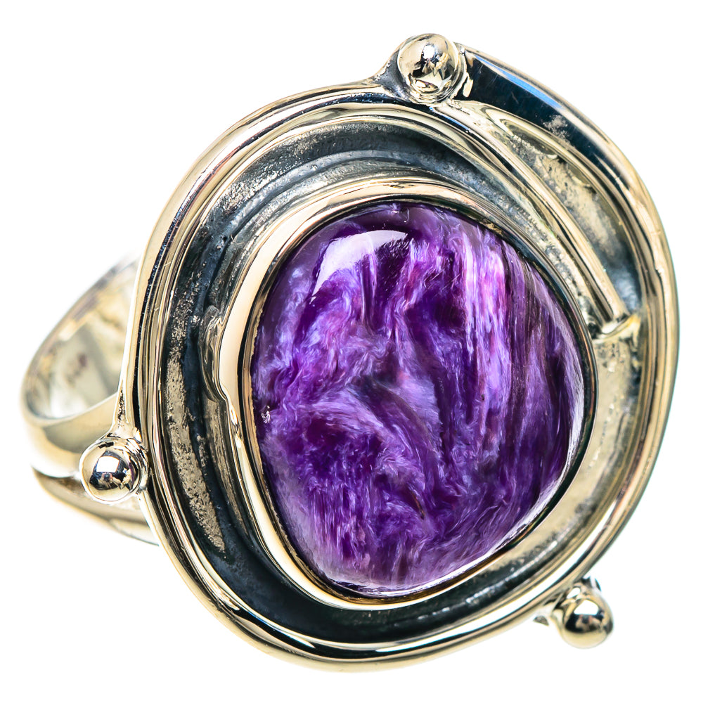Charoite Rings handcrafted by Ana Silver Co - RING93076