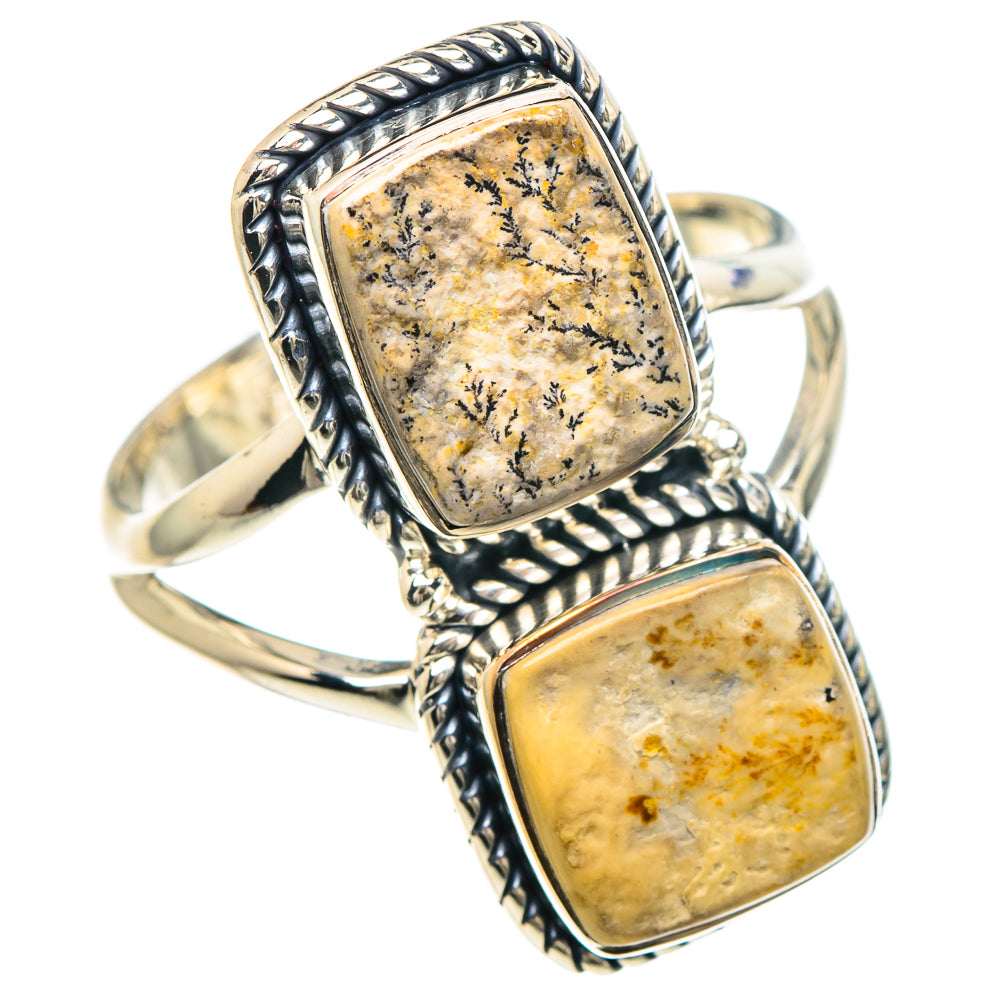 Germany Psilomelane Dendrite Rings handcrafted by Ana Silver Co - RING93087 - Photo 2