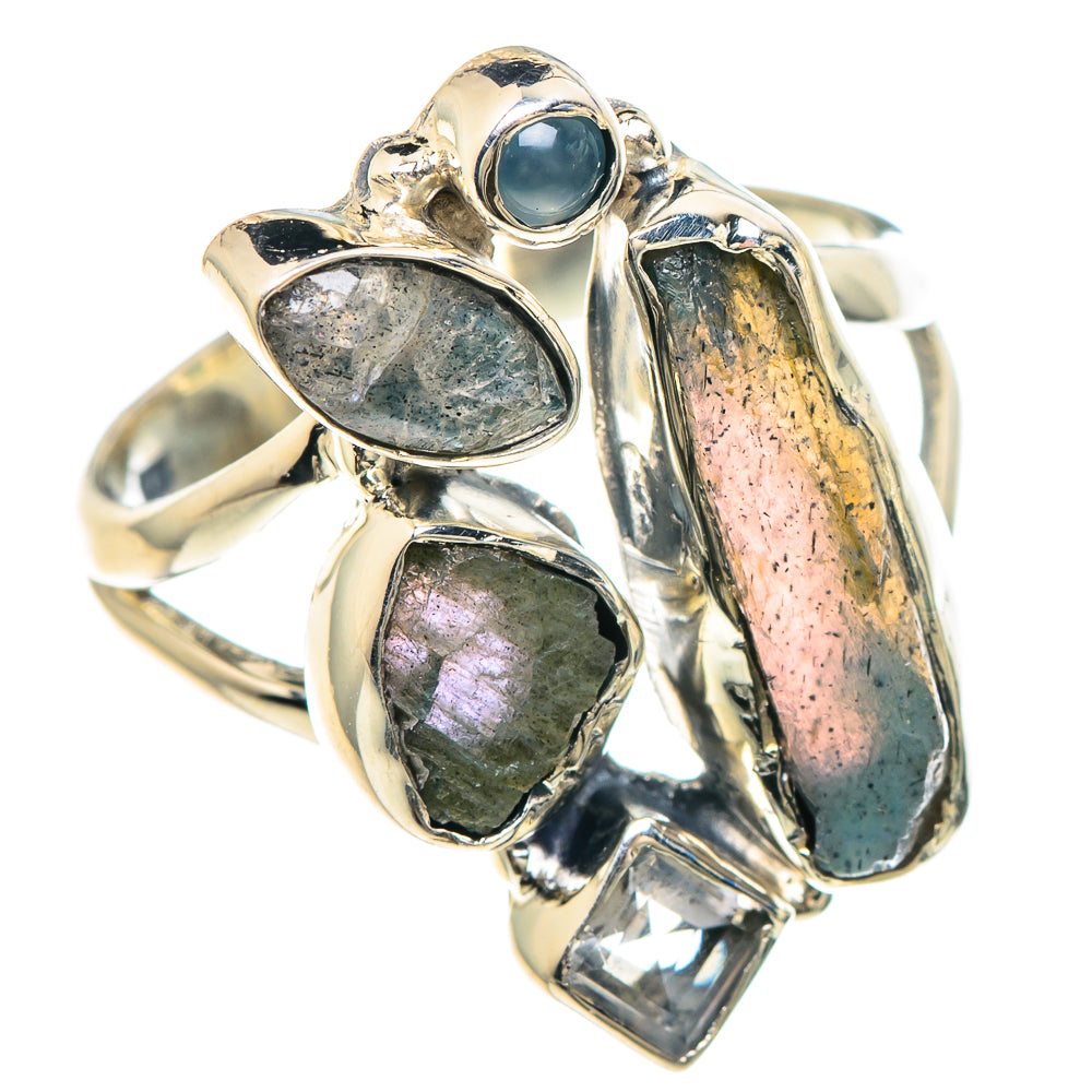 Labradorite Rings handcrafted by Ana Silver Co - RING93114