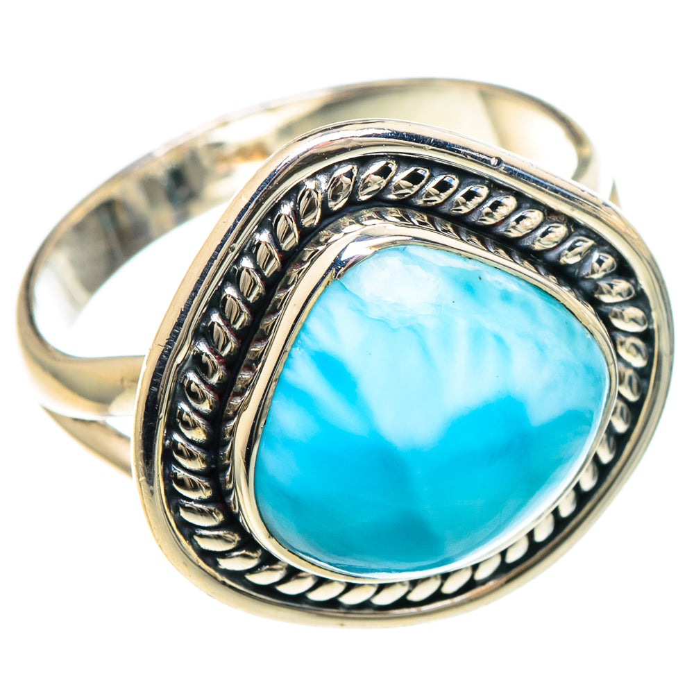Larimar Rings handcrafted by Ana Silver Co - RING93121