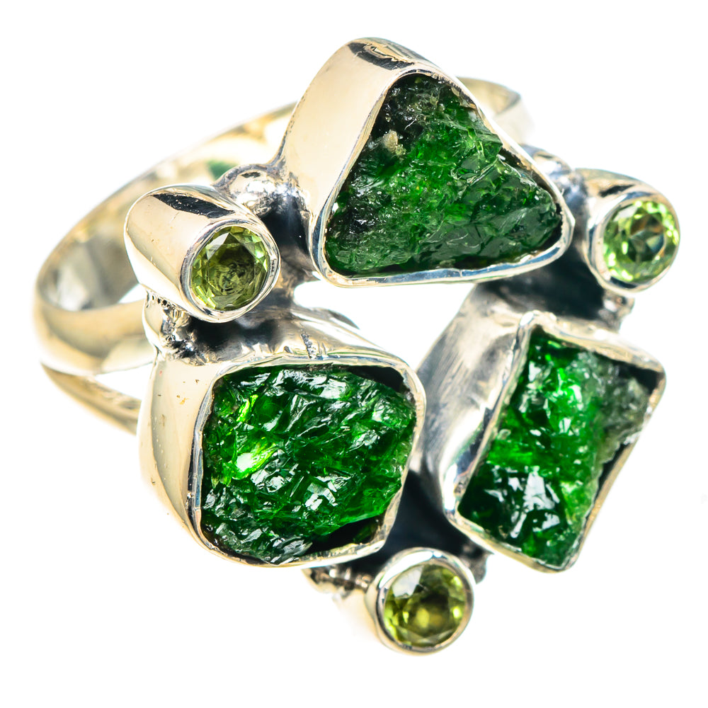 Chrome Diopside Rings handcrafted by Ana Silver Co - RING93122