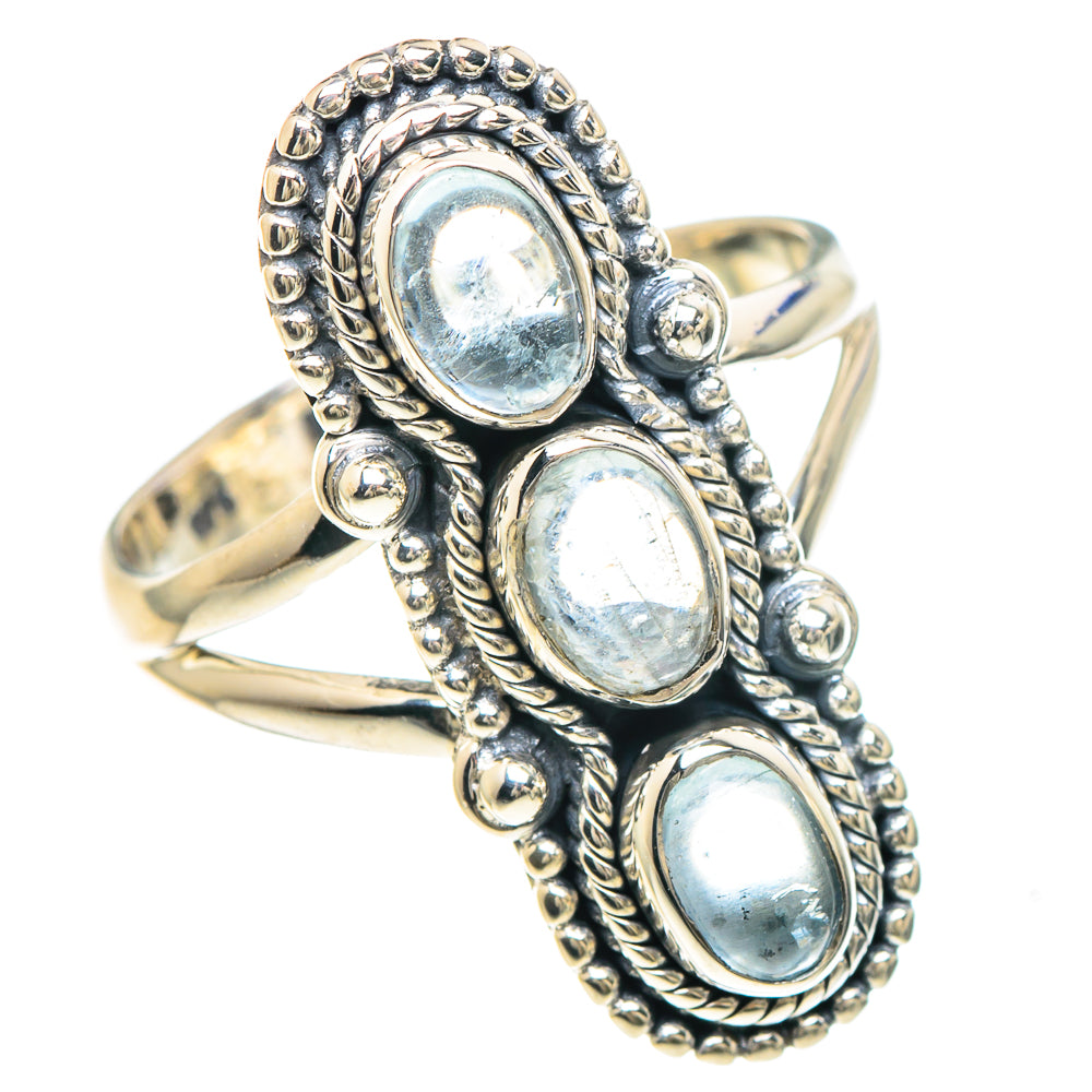 Aquamarine Rings handcrafted by Ana Silver Co - RING93138