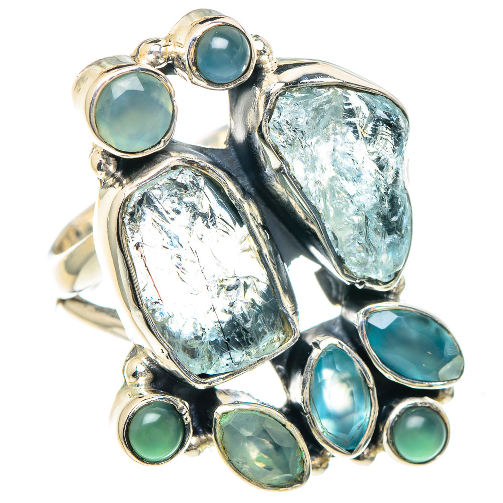 Aquamarine Rings handcrafted by Ana Silver Co - RING93139