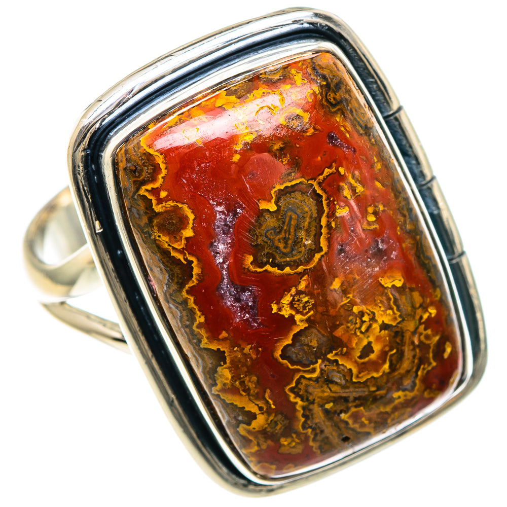 Morocco Agate Rings handcrafted by Ana Silver Co - RING93154