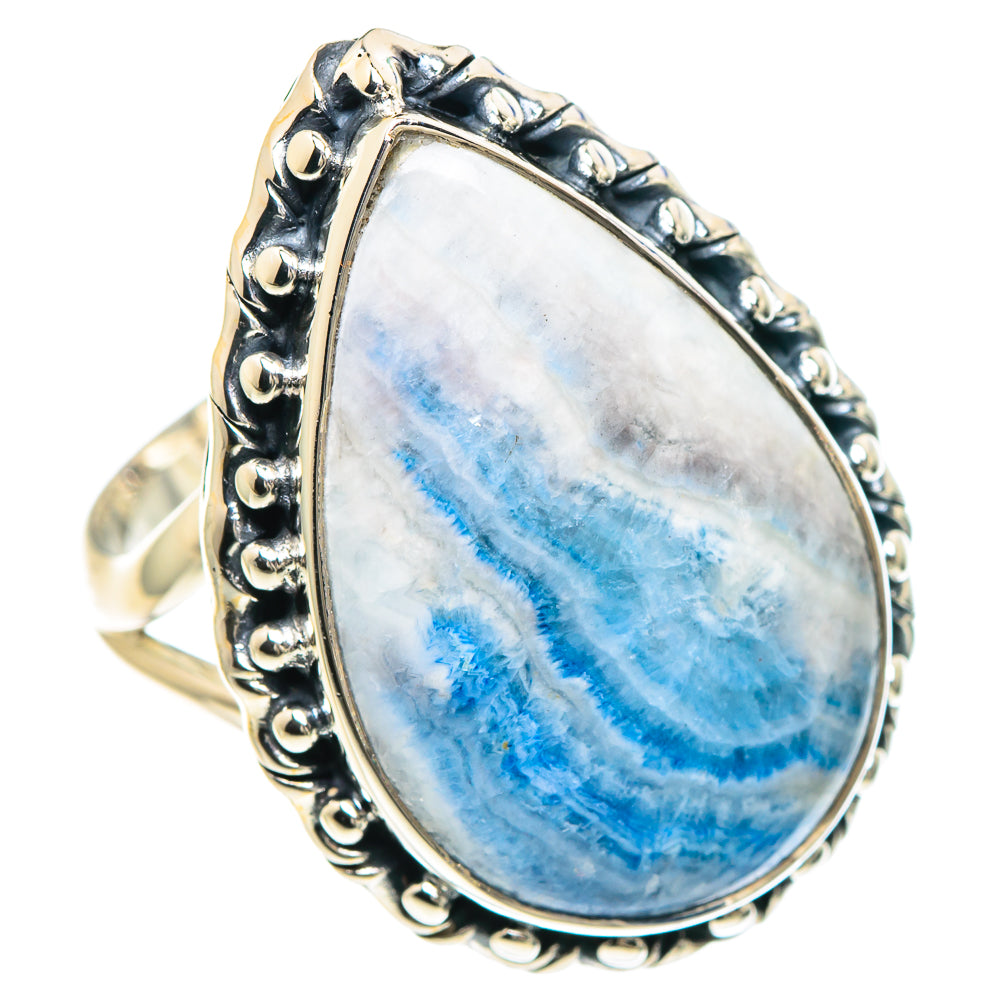 Blue Scheelite Rings handcrafted by Ana Silver Co - RING93207