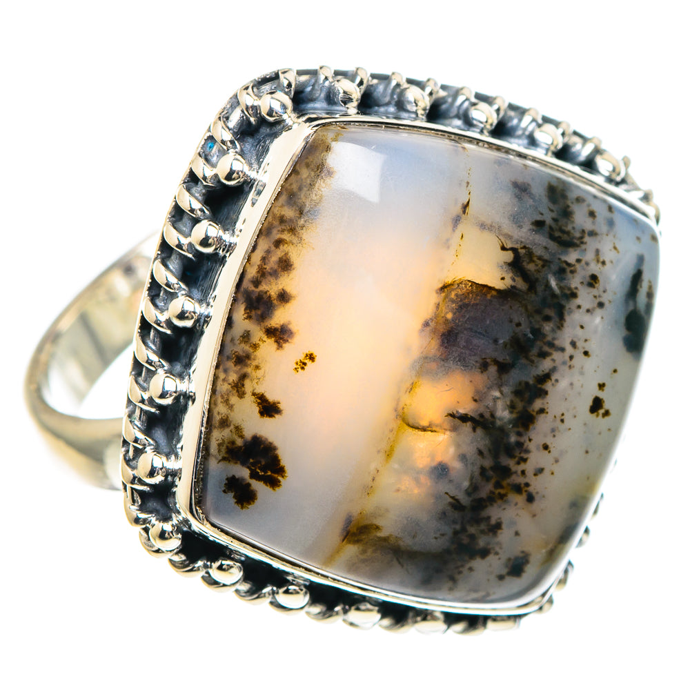 Dendritic Opal Rings handcrafted by Ana Silver Co - RING93231