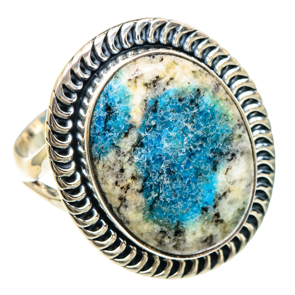 K2 Blue Azurite Rings handcrafted by Ana Silver Co - RING93240 - Photo 2