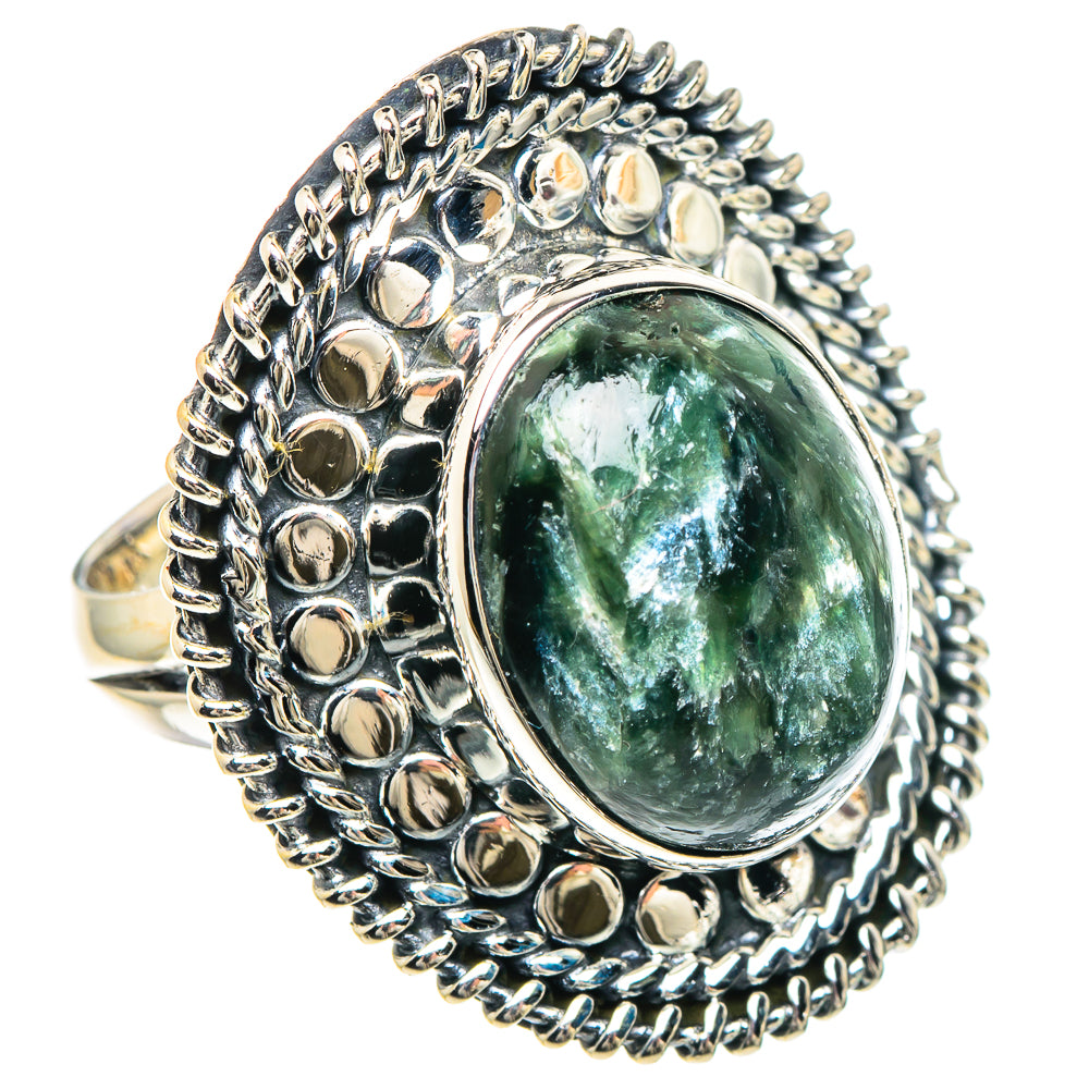 Seraphinite Rings handcrafted by Ana Silver Co - RING93248