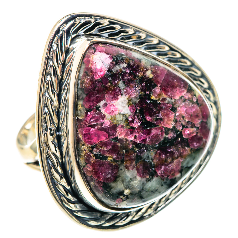 Russian Eudialyte Rings handcrafted by Ana Silver Co - RING93280