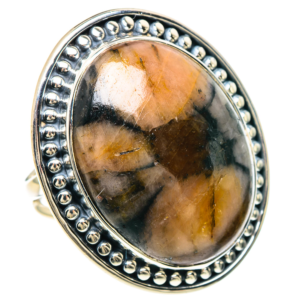 Chiastolite Rings handcrafted by Ana Silver Co - RING93306 - Photo 2