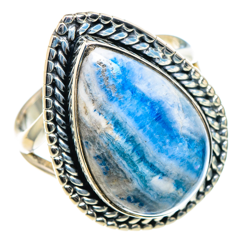 Blue Scheelite Rings handcrafted by Ana Silver Co - RING93322