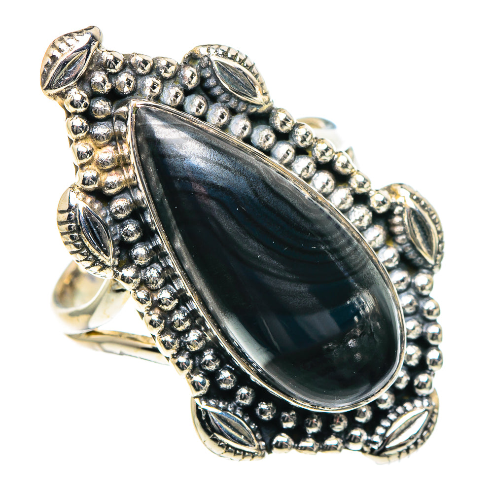 Psilomelane Rings handcrafted by Ana Silver Co - RING93335