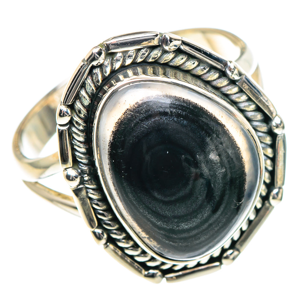 Psilomelane Rings handcrafted by Ana Silver Co - RING93355