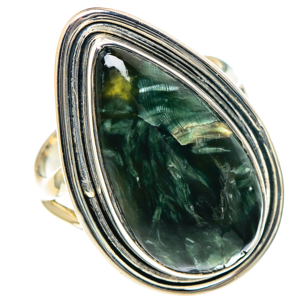 Seraphinite Rings handcrafted by Ana Silver Co - RING93385
