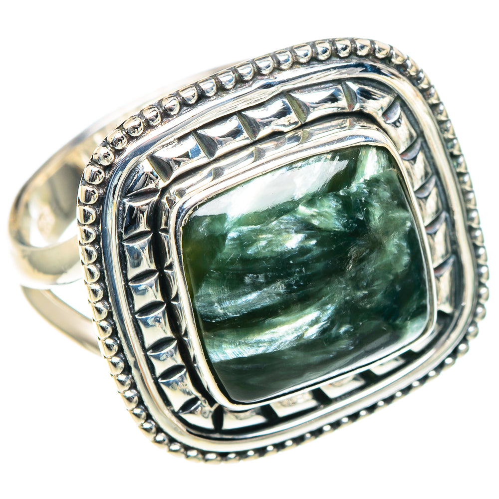 Seraphinite Rings handcrafted by Ana Silver Co - RING93407