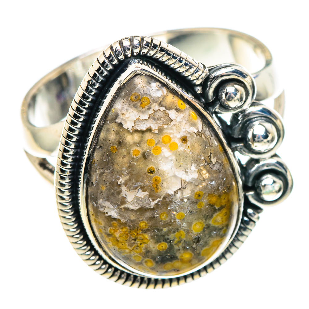 Ocean Jasper Rings handcrafted by Ana Silver Co - RING93424 - Photo 2