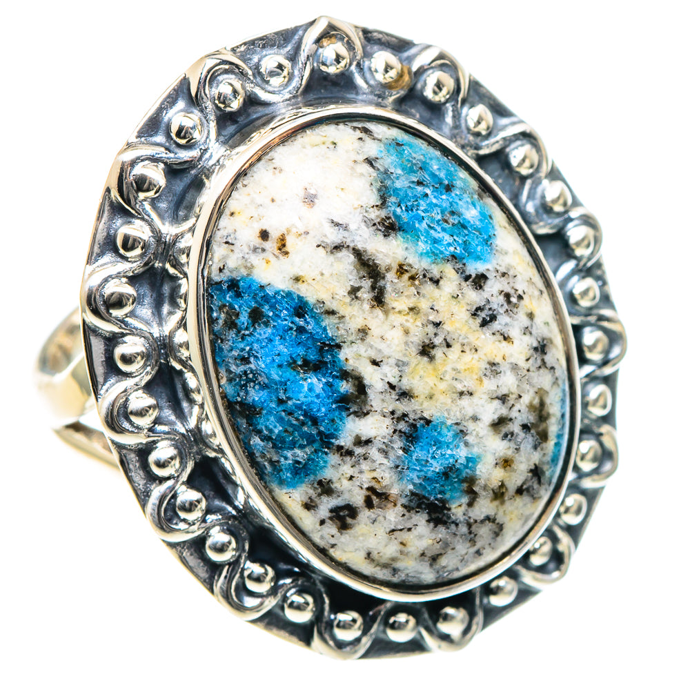 K2 Blue Azurite Rings handcrafted by Ana Silver Co - RING93432 - Photo 2