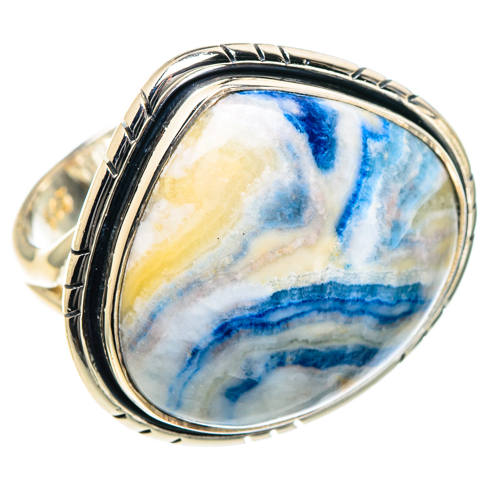 Blue Scheelite Rings handcrafted by Ana Silver Co - RING93436