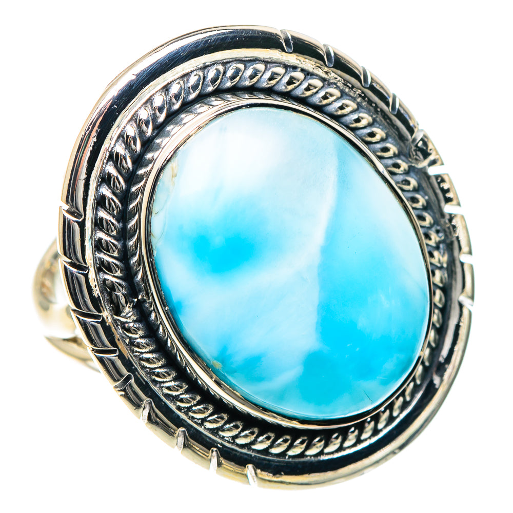 Larimar Rings handcrafted by Ana Silver Co - RING93438