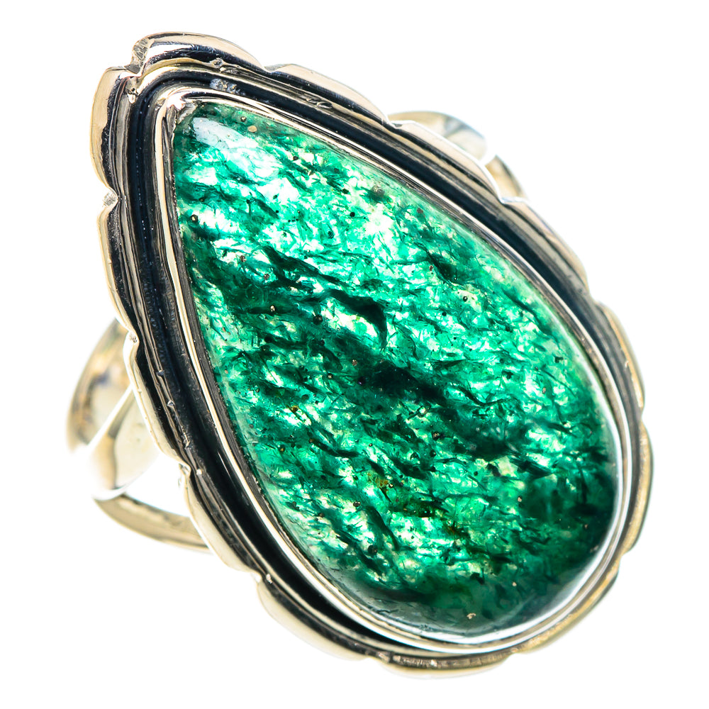 Green Aventurine Rings handcrafted by Ana Silver Co - RING93449