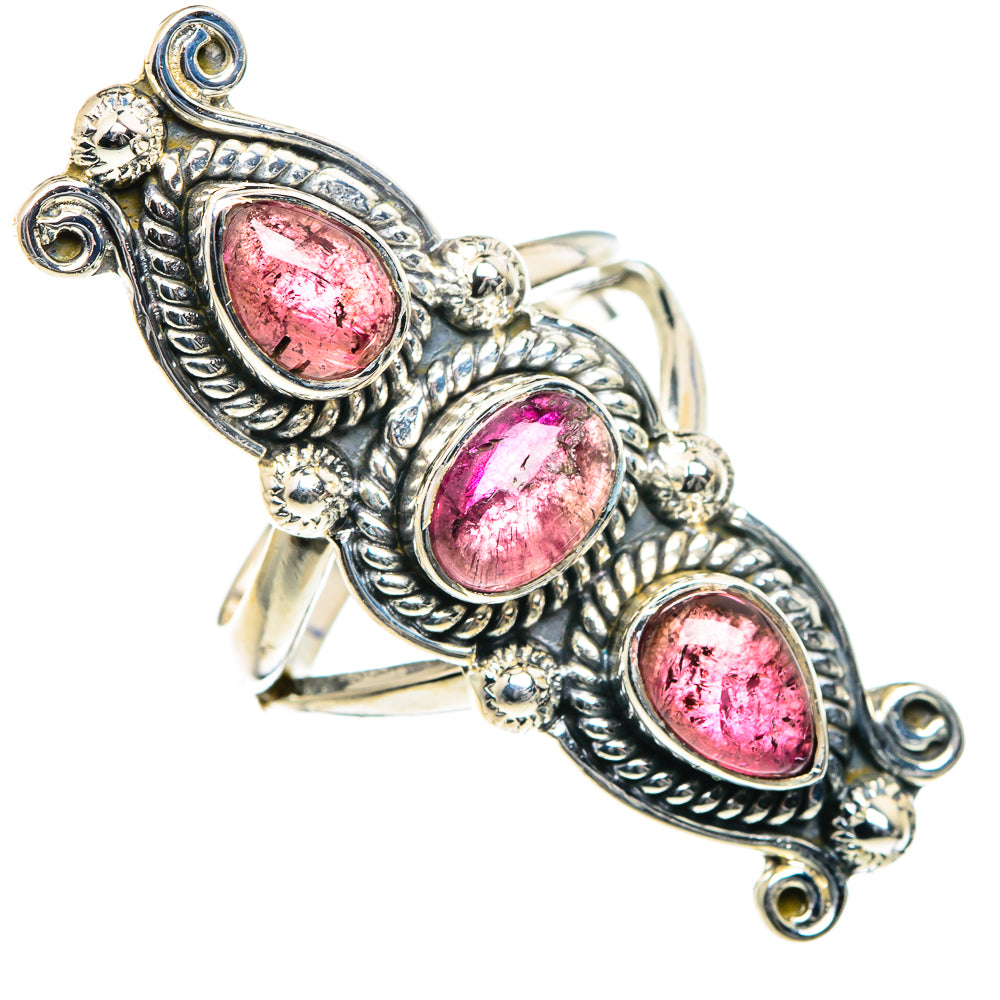 Pink Tourmaline Rings handcrafted by Ana Silver Co - RING93491