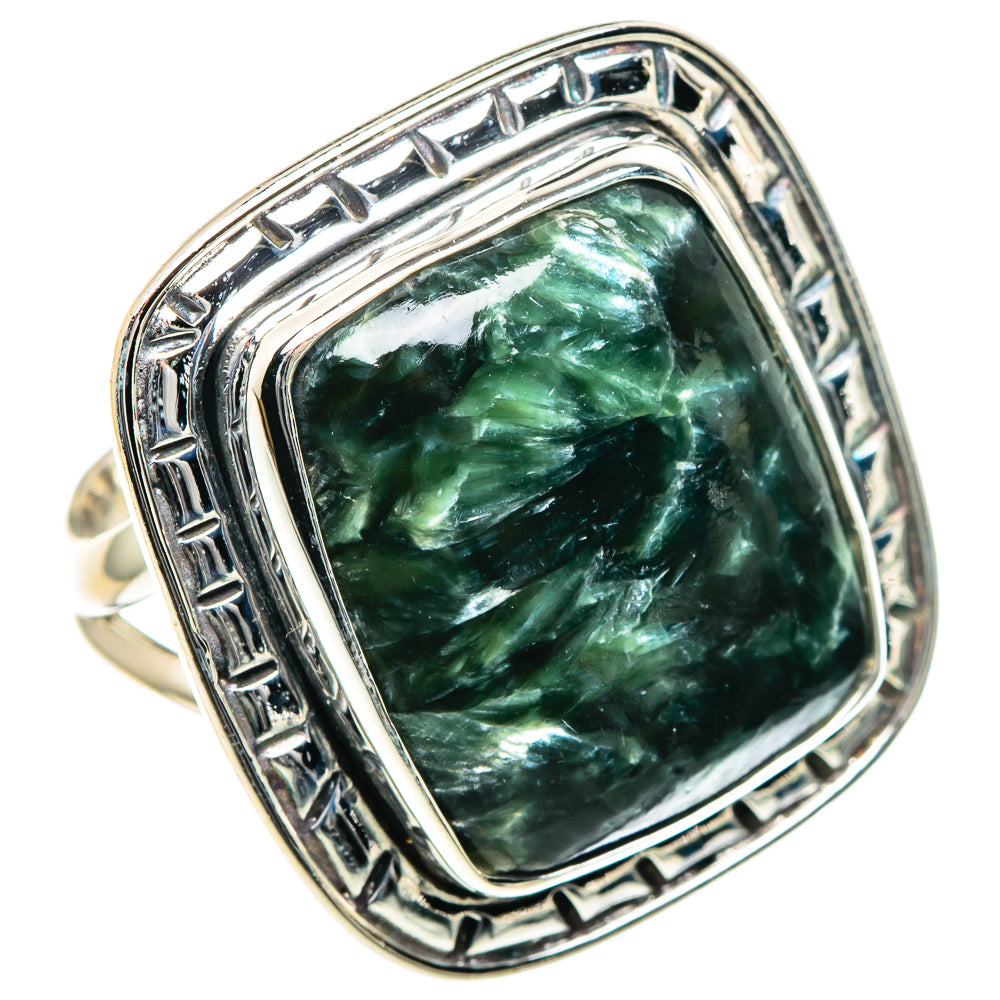 Seraphinite Rings handcrafted by Ana Silver Co - RING93524 - Photo 2