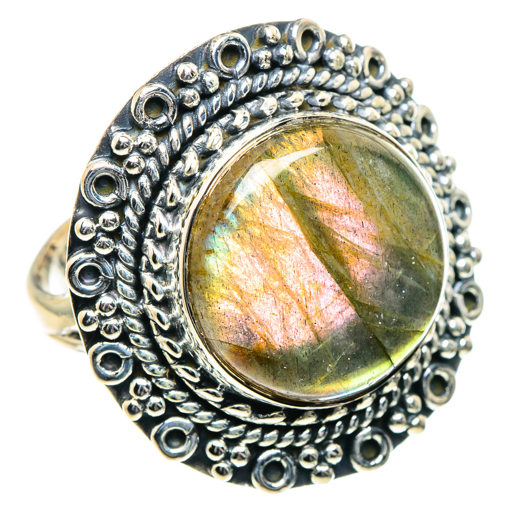 Labradorite Rings handcrafted by Ana Silver Co - RING93601 - Photo 2