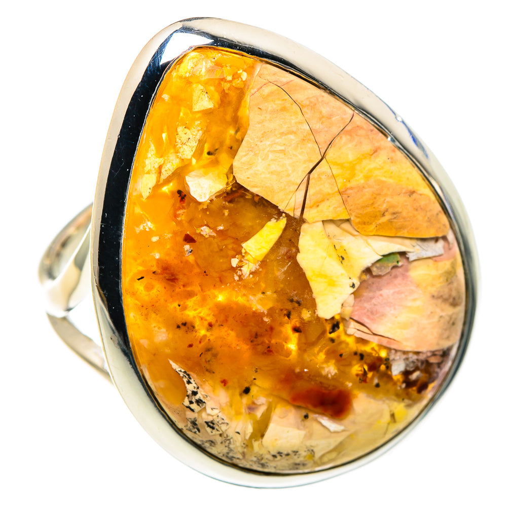 Brecciated Mookaite Rings handcrafted by Ana Silver Co - RING93614