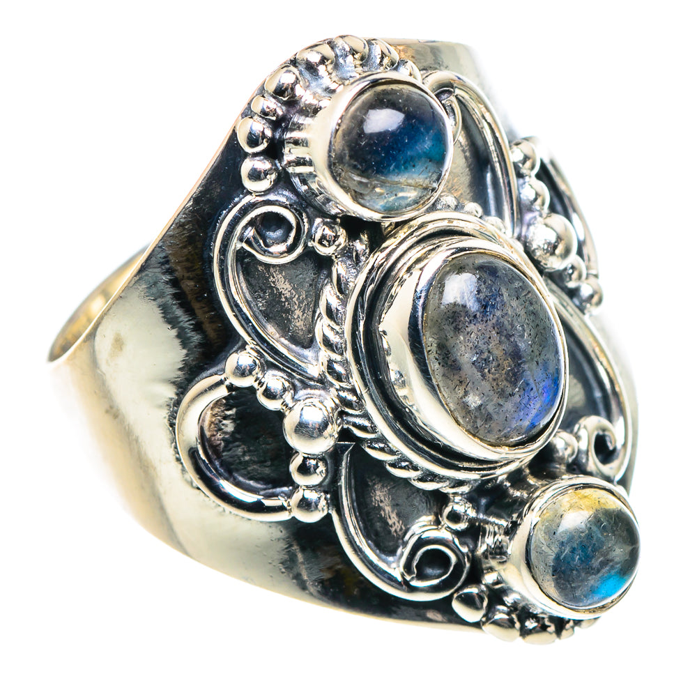 Labradorite Rings handcrafted by Ana Silver Co - RING93632