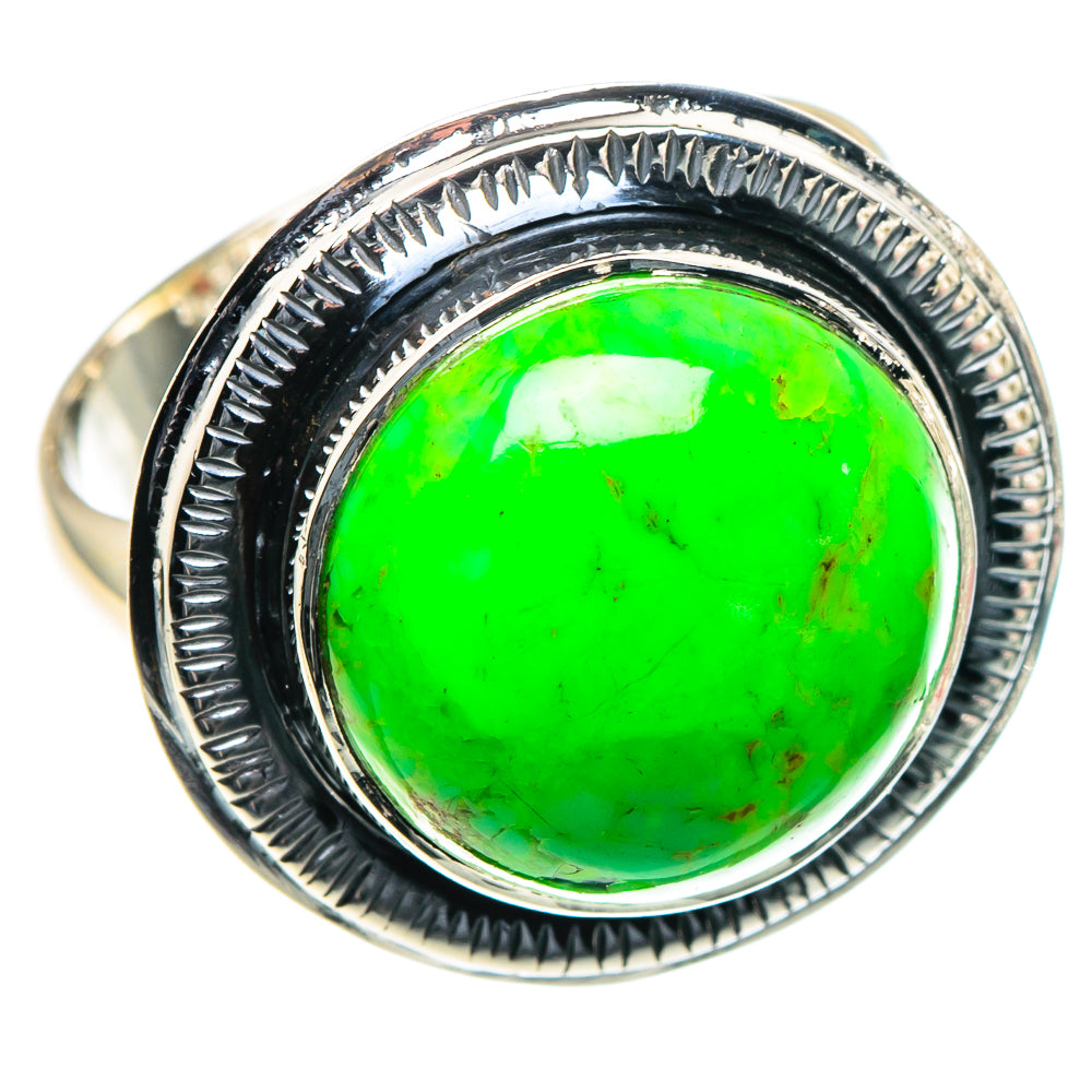Gaspeite Rings handcrafted by Ana Silver Co - RING93637