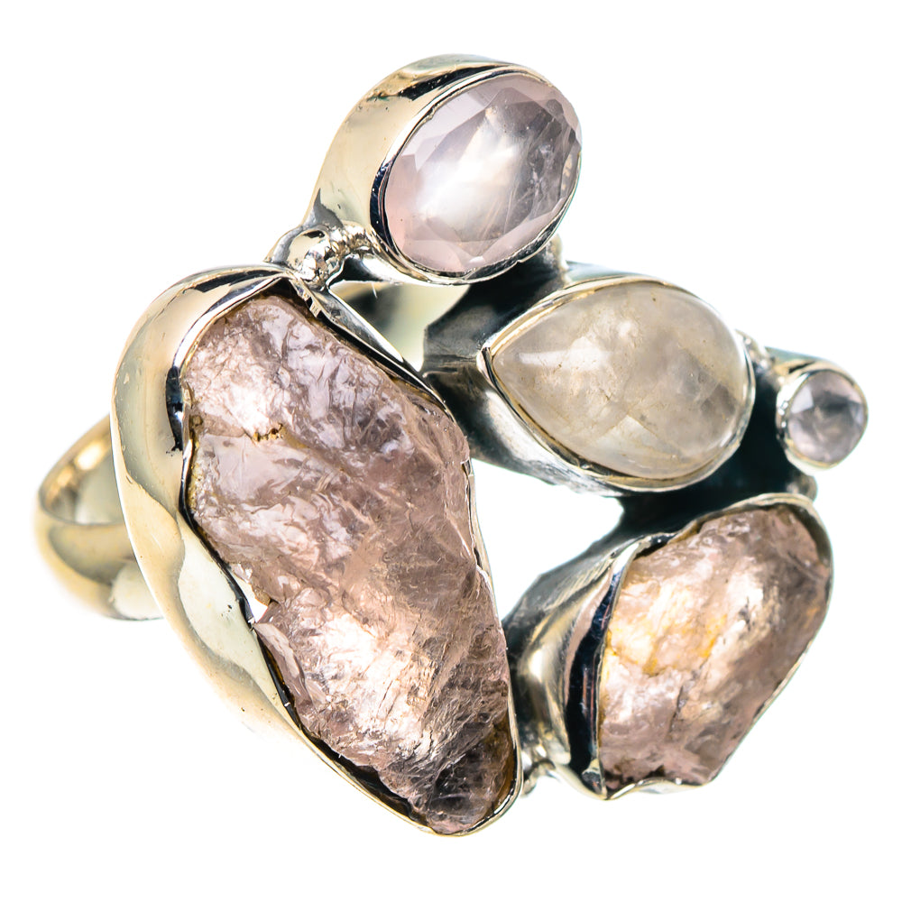 Rose Quartz Rings handcrafted by Ana Silver Co - RING93642