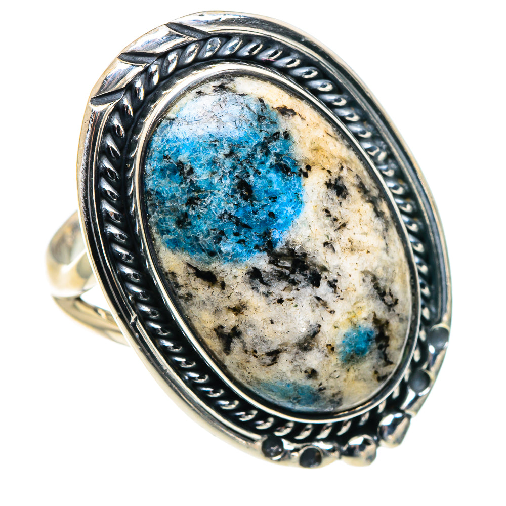 K2 Blue Azurite Rings handcrafted by Ana Silver Co - RING93663 - Photo 2
