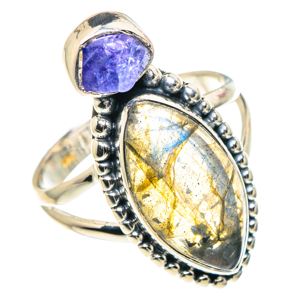 Labradorite Rings handcrafted by Ana Silver Co - RING93807