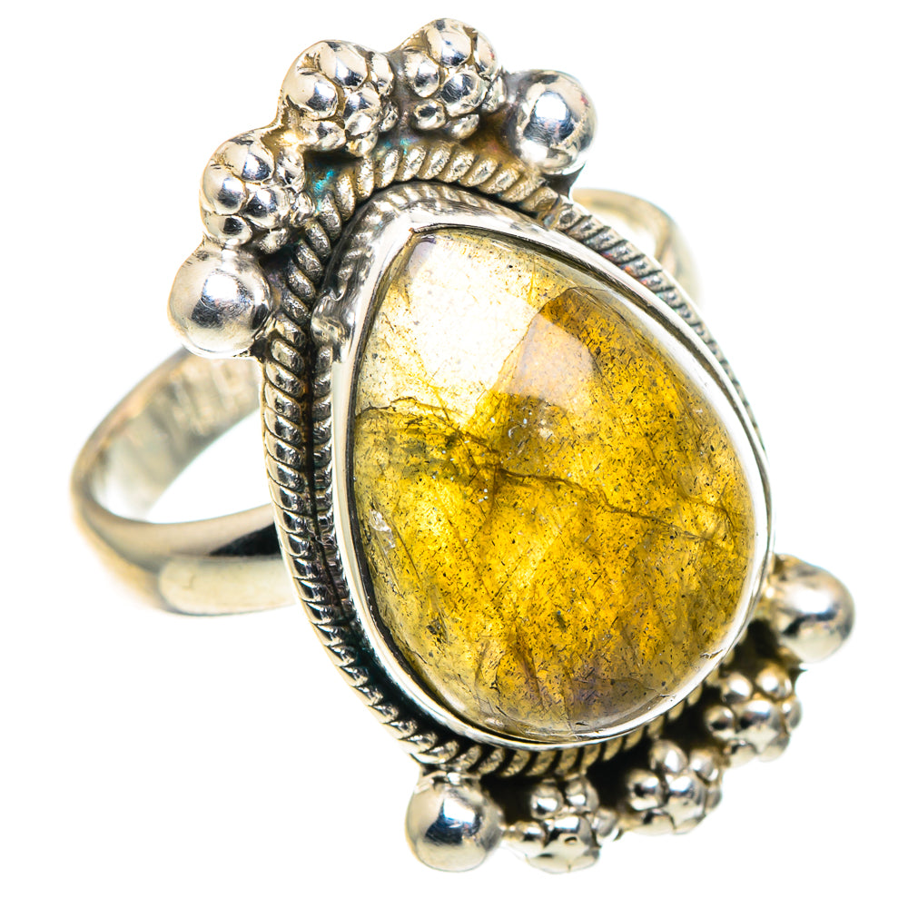 Labradorite Rings handcrafted by Ana Silver Co - RING93814