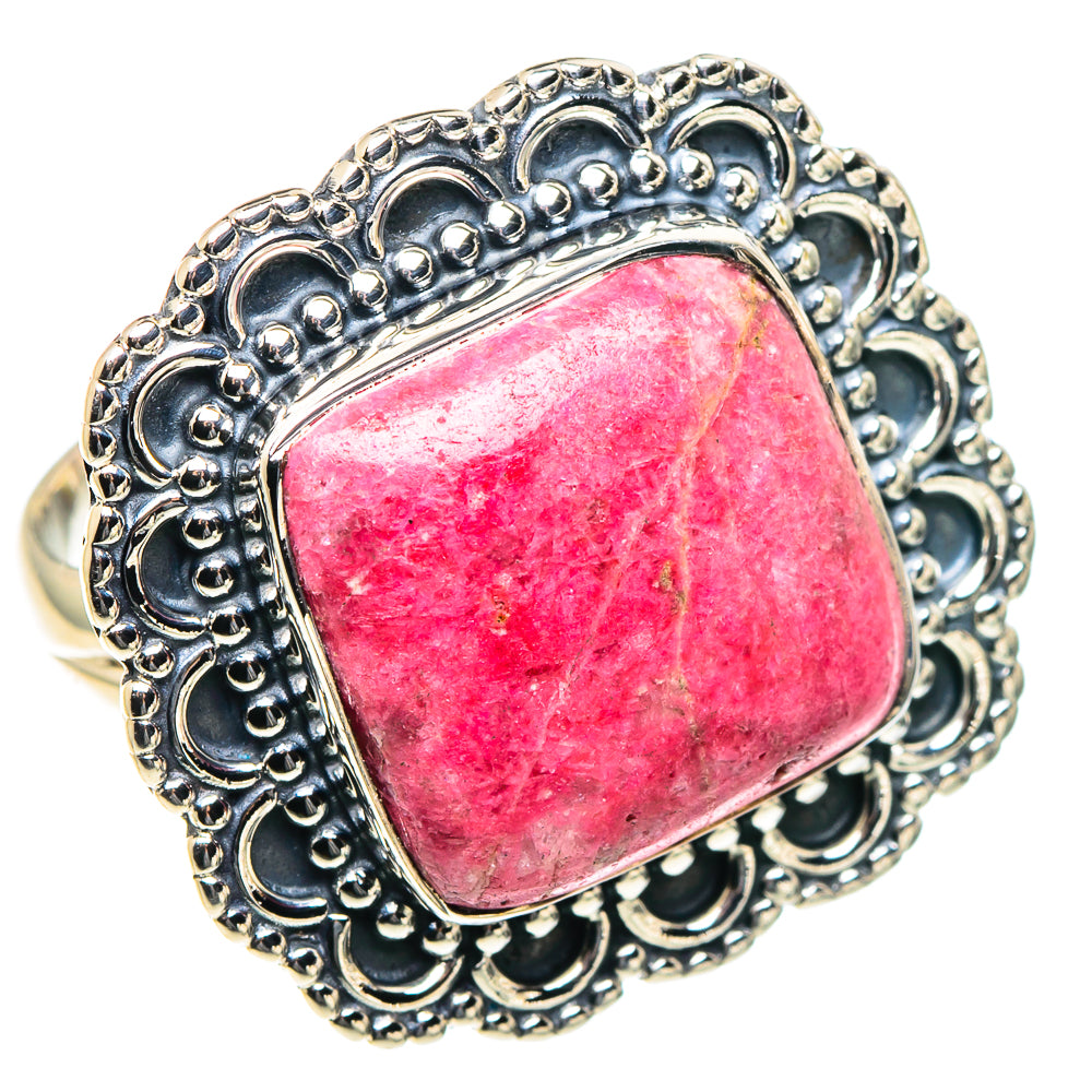 Rhodochrosite Rings handcrafted by Ana Silver Co - RING93851 - Photo 2