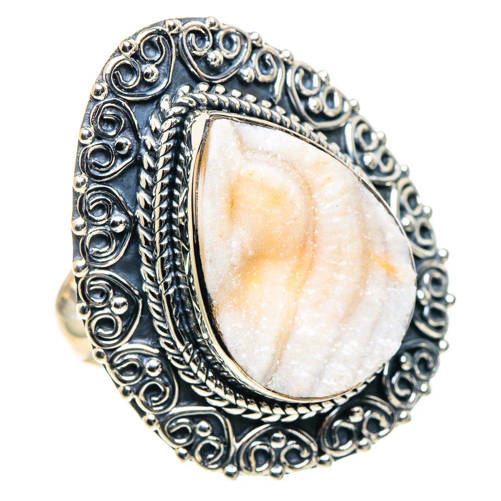 Desert Druzy Rings handcrafted by Ana Silver Co - RING93862 - Photo 2