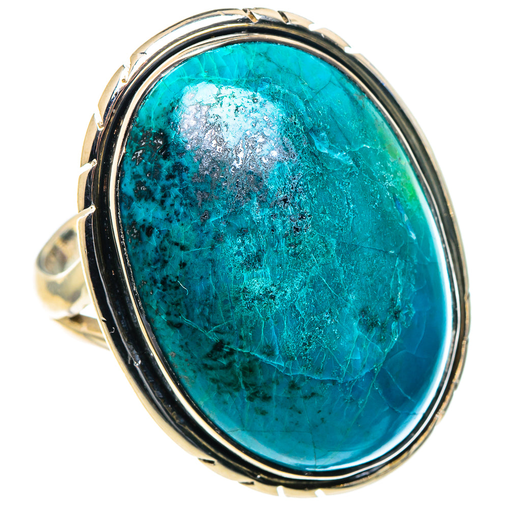 Chrysocolla Rings handcrafted by Ana Silver Co - RING93873