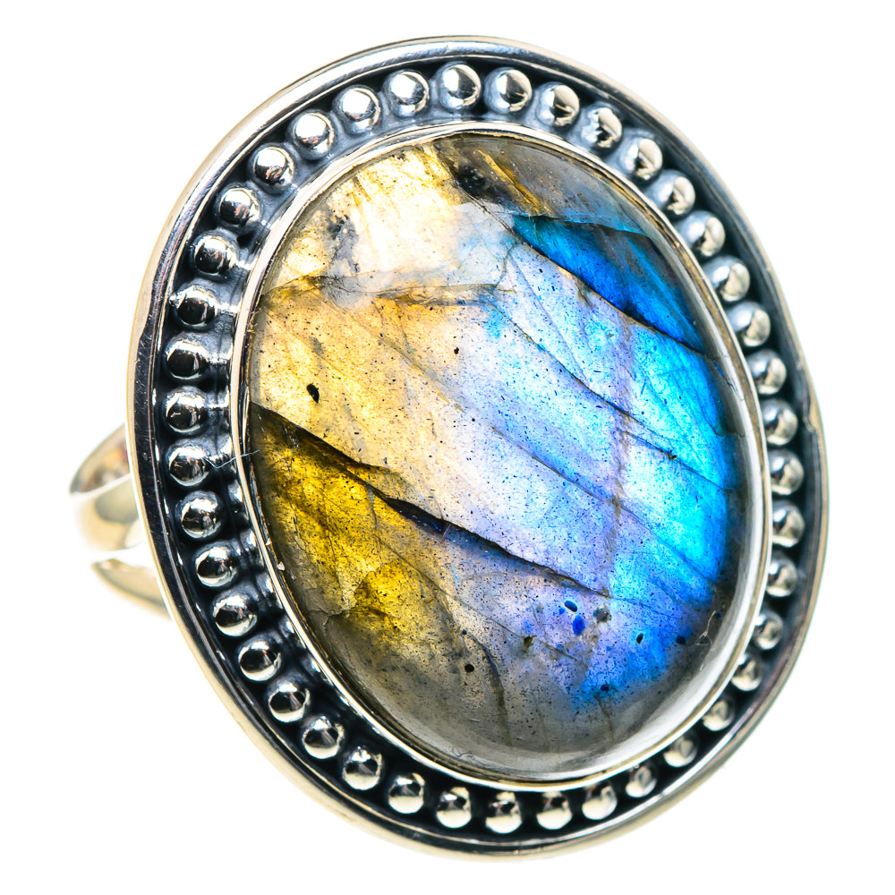 Labradorite Rings handcrafted by Ana Silver Co - RING93907