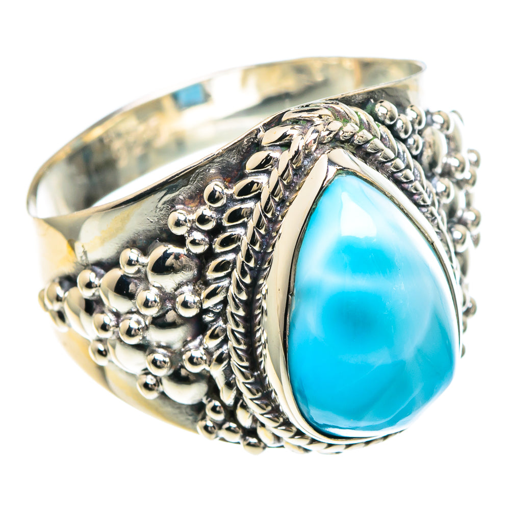 Larimar Rings handcrafted by Ana Silver Co - RING93934