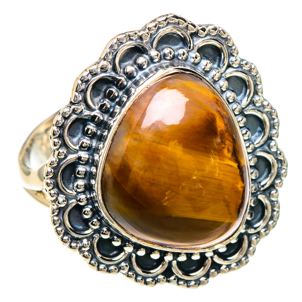 Tiger Eye Rings handcrafted by Ana Silver Co - RING93965